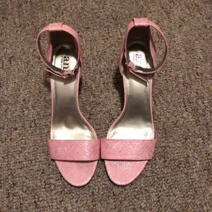 Pink snake skin heels!!!!